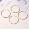 Hoop Earrings WUKALO Fashion Oversized Big For Women Basketball Brincos Large Thick Round Circle Hoops Punk Jewelry