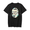 남성 디자이너 T 셔츠 폴로 블랙 흰색 공동으로 설계된 짧은 슬리브 남성 남성 여자 카모 인쇄 여름 티셔츠 티 크기 m-2xl