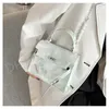 Sacs à bandoulière HBP Smudged Women's 2022 Nouveau sac à main avec chaîne de perles fourre-tout