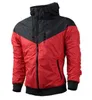 Zipper Windbreaker Mens Designer Coat Sportshirt Sweatshirt Wear مع قمم ألوان طويلة بأكمام طويلة