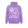 Sweats à capuche Vétérinaire Vétérinaire Cadeau Patte Imprimée dans Mon Coeur Chemise Drôle Hip Hop Sweats pour Hommes Amoureux Jour Sweats à Capuche Capuches Manches Longues Ajustées