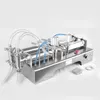 Foot Pedal Liquid Filling Machine For Beverage Pure Water Soy Sauce Vinegar Double Head Filler Pneumatic Liquid Packaging Equipment