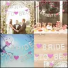 Decorazione del partito Bride To Be Hen Do Glitter Bunting Banner Ghirlanda Wedding Bridal Decor Drop Delivery 2021 Home Garden Festive Party Dhqbx