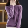 Camiscedores de mulheres 100 lã Cashmere Sweater Mulheres soltas de malha casual no pescoço redondo Pullover de alta qualidade outono e inverno 220920