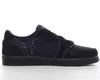 Chaussures de basket-ball Black Phantom X TS 1s Jumpman 1 Low OG 2022 Release Sneaker extérieur Chaussure de sport de loisirs avec boîte