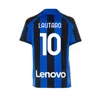 LUKAKU camisa de futebol 22 23 BARELLA VIDAL LAUTARO ERIKSEN INTERS DZEKO CORREA AWAY TERCEIRO MILANS UNIFORMES Tops camisa de futebol 2022 2023 homens crianças kit