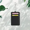 Stok süblimasyon anahtarlık cüzdan tutucusu PU deri kimlik rozeti kart sahipleri Ofisler için Cep Engelleme Okul Sürücü Lisansı FY3826