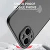 Schokbestendig Armor Matte Cases Voor iPhone 13 12 Pro Max XR XS X 7 8 Plus SE Mini Luxe Siliconen bumper Clear Hard PC Cover