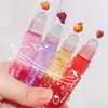 Lip Gloss Moisturizing Roll-On Fruit Oil Mirror Transparent Lipstick Primer Reduce Fine Lines