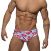 Men's Swimwear Men With Push Pad Swimwear Bikini Print Briefs Europe America Sexy Fashion Summer Beach Surfing Quick Dry Swimwear J220913