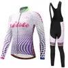 2024 Pro Women Purple Crystal Winter Cycling Jersey Set Long Sleeve Mountain Bike Cycling Clothing Breattable Mtb Bicycle Clothes Wear Suit B17