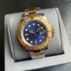 2022 Yeni AAA Watch Designer Yüksek Kaliteli Vintage Watch Klasik 40mm Mavi Kadran Hareketi Mekanik Otomatik Erkek Saatler