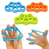 Descompressão brinquedo de brinquedo de silicone Gripper Força Banda de resistência à mão Banda de punho de ioga Montra de ioga Expandor Exercício 3 cores Sport Toys ZM921