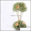 Feestdecoratie 2 stks Wedding Road Lead Flower Stand Metal Candlestick CenterPiece Event voor tafel T-decor Drop levering 2021 Home G Dhyhl