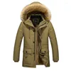 Men's Down Men's & Parkas Men Winter Warm Jackets Outwear Thicker Male Hooded Long Wool Liner Size 5XLMen's Men'sMen's