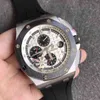Reloj de lujo para hombre, relojes mecánicos 26400 con esfera Panda, correa de goma, relojes de pulsera deportivos de marca suiza