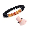 Strand Natural Volcanic Stone Bracelets Charm Women Chakra Balance Beads Men Black Lava Bangles Fashion Buddha Cuff Jewelry Gift