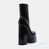 Botas HBP Ultra High Heel Green Chimney Boots Women High Watersoperate Plataforma