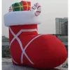 Inflatable Christmas Stocking for Outdoor decoration Blow Up Gift Display For Holiday event use