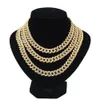 Explosive Full Diamond Hip Hop Chains Men Women Cuban Bracelet Jewelry Fashion Cuban Necklace269R8507946