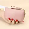 Party Supplies First layer soft cowhide zipper simple key chain coin bag genuine leather coin purse