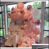 Décoration de fête 109pcs / set rose blanc ballon guirlande arc kit pour bébé douche fille anniversaire mariage mariée bachelorette d bdesports Dhsqt