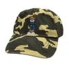 Klasik Beyzbol Polo Cap Beyzbol Kapağı Mavi ve Yeşil Çizgili Kazak Ayı Nakış Şapkası Açık Hava Şapkası Yeni Tag ile Toptan