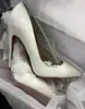 2022 nuove donne di Natale scarpe tacchi alti punta a punta sexy 8cm 10cm 12cm pompe come scatola sacchetti di polvere scarpe da sposa2