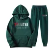 Trapsuits voor heren Trapstar Tracksuit Brand Gedrukte Sport 15 Warme kleuren Twee stukken Loose Set Hoodie Pants Jogging Hooded 220920