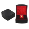 Titta på lådor Träfodral Box Holder Single Grid med avtagbara kuddar för Display Personal Use Wedding Engagement Present Collector