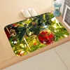 Carpets Merry Christmas Festive Floor Mats Door Bedroom Bathroom Home Absorbent Non-Slip Carpet Decoration