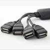 1PC HUB USB2.0 مقبس فاصل الكمبيوتر 4 في 1 محول شحن توسيع توسيع متعدد الواجهات لنظام التشغيل Windows 95/98/2000/