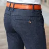 Herr jeans v￥r och h￶st klassisk stil casual byxor aff￤rsmode svart bl￥ elastisk vanlig passform varum￤rkare man 220920
