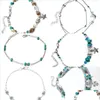 Ankjes nieuwe Boheemse sieraden mode zomerstijl vintage Sier -zeester charme enkeldje Anklet armband voor dames voet sandaal ankl dhseller2010 dhzk4