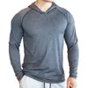 Camisetas para hombre, chaqueta, sudaderas con capucha, camisetas de manga larga, ropa de entrenamiento para correr, camiseta deportiva transpirable de secado rápido para 220920