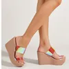 Sandals Platform Wedges For Women Clear Buckle Strap Peep Toe Comfy Casual Shoes Woman Roman Brand Office Lady 2022