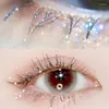 False Eyelashes Color Eyelash Extensions Fashion Glitter Fake With Diamond Individual Silver Shimmery Colourful