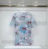 22SS 夏メンズポロシャツデザイナーアニマルプリント tシャツトップポロ通気性ルース男性女性ヒップホップストリート tシャツ