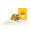 Boeket wenskaarten verjaardag gefeliciteerd bruiloft gunsten decoraties voor Valentijnsdag Verjaardag liefhebbers cadeau kunst papier 3D pop-up kaart