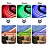 Strips Battery COB LED Strip Light Blue Red Green Cool Natural Warm White DC 5V Flexible FOB Lights High Density 320leds/m