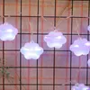 Cordes 5M Nuages LED Éclairage De Vacances À Piles Lumières Chaîne Année Fête De Noël Décoration De Mariage Maison Fée Lumière PD037