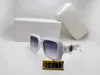 2022 Luxury Design Shield Solglasögon för kvinnor populära mode solglasögon UV -skydd Big Connection Lens Frameless toppkvalitet kommer med paket 9511