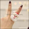 Украшение на вечеринке Рождественское кольцо Светящее подарок свет Санта -Клаус Снежного дерева снежник Игрушка для детей Del Nerdsropebags500mg dha7o