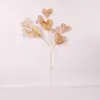 Decoratieve bloemen Golden kunstmatige planten Home Decor Party Wedding Decoratie Mariage Glores Artificiales Crafts Desktop Plantas