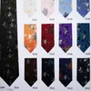 Bow Ties 100pcs Men's Fashion Polyester Jacquard Weave Floral Neckties Ordered Women's Garment Material Multicolor Optional - Pink