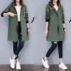 Women's Trench Coats Women's Jacket 2022 Autumn Winter Chaqueta Mujer Uniform Plus Size Slim Baseball Clothes K Harajuku Long