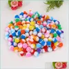 Party Decoratie 186pcs/tas Pompom Ball Fur Plush Mixed Color Creative Kids Handgemaakt materiaal Glitter Foam Diy Craft Supplies DHUEA