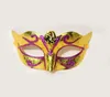 Случайный цвет послал маски для вечеринки мужчины с блюсными золотыми блестками Хэллоуин Маскарад Венецианские Маски для костюма косплей Mardi Gras Rre14781