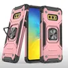 Huawei P30 P40 Lite Y6 Y9 S Prime Y8 Y5 Y7 P Mate 10 Pro Plus P Smart Nova 4 6 7i E Se Ring Kickstand Metal Braketi 4 Köşeler Tam Koruma Kapağı