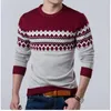 Herentruien Herfstmodemerk Casual trui O-hals Slim Fit Breien Heren Gestreepte Truien Truien Heren Trui Heren XXL 220921